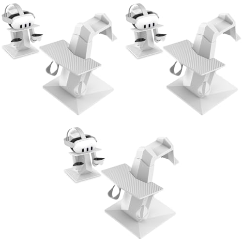 Verilux® Glasses Storage Stand Non-Slip Desktop Holder for VR Headset & Controller for Meta Quest 3 Accessories Pro Oculus Quest 2 Stand 3PCS Verilux® Glasses Storage Stand Non-Slip Desktop Holder for VR Headset & Controller for Meta Quest 3 Accessories Pro Oculus Quest 2 Stand 3PCS